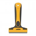 Rascador de vidrio 3 cuchillas 100mm con mango engomado