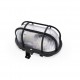 Aplique estanco oval negro IP44 E27
