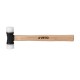 Martillo de nylon antirrebote con mango de madera 11x3,7x34cm