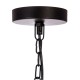 Lámpara de techo colgante de metal negro E27 40W Aisai