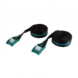 Tensores de cinta con clip elástico 4m 120kg 2uds. Wolfcraft