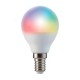 Bombilla esférica LED Smart WiFi E14 5W 470lm CCT RGB
