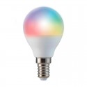 Bombilla esférica LED Smart WiFi E14 5W 470lm CCT RGB