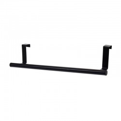 Colgador barra de metal negra para puerta 25-40cm
