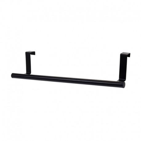 Colgador barra de metal negra para puerta 25-40cm