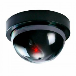 Cámara de seguridad ficticia con luz LED parpadeante 11,7x7cm