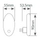 Luz de noche LED con doble sensor crepuscular/movimiento 1,4W 3lm 4000K