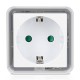 Luz de noche LED con sensor y enchufe 0,5W