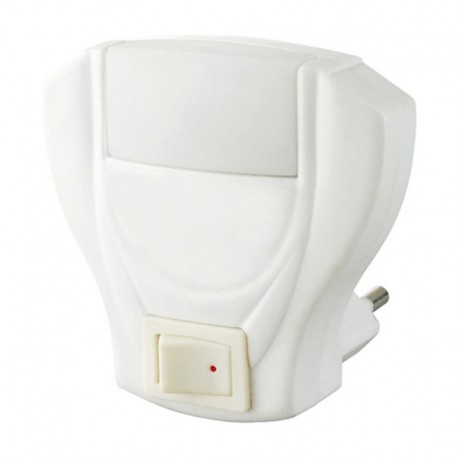 Luz de noche LED con interruptor 1W 230V 7x7,5cm