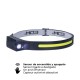 Linterna frontal LED con sensor 8W 100/280lm 6500K