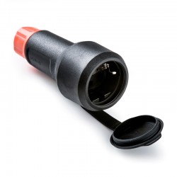 Base aérea cetac móvil T/T negra 16A 250V 3680W 2kV
