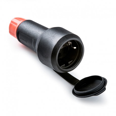 Base aérea cetac móvil T/T negra 16A 250V 3680W 2kV
