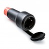 Base aérea cetac móvil T/T negra 16A 250V 3680W 2kV