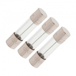 Fusible de cristal 5x20mm 10A 3uds.