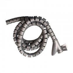 Tubo organizador de cables easy cover gris 20mm 1,8m