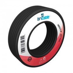 Cable unipolar flexible negro 1x2,5mm 10m H07V-K