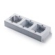 Caja de superficie universal de mecanismos triple