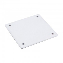 Tapa de caja universal blanca para mecanismos