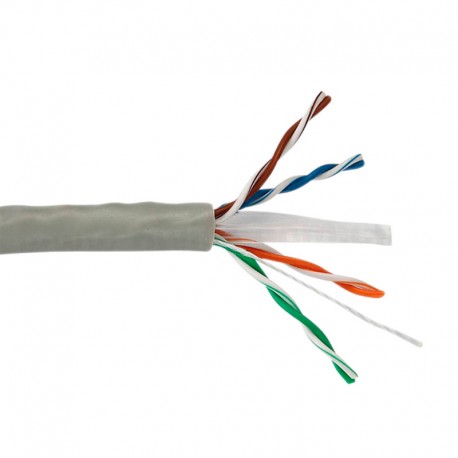 Cable de red CCA de par trenzado UTP CAT.624AWG corte al metro