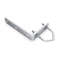 Abrazadera escuadra angular para antena con tacos y tornillos