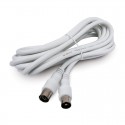 Prolongador de TV blanco macho-hembra 2,5m