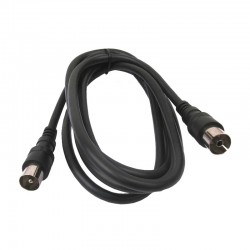Prolongador de TV negro macho-hembra 2,5m