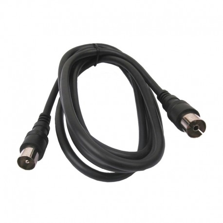 Prolongador de TV negro macho-hembra 2,5m