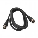 Prolongador de TV negro macho-hembra 2,5m