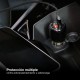 Cargador mechero coche 2 USB QC3,0 + 2,4A