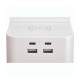 Base 2 tomas Schuko 16A 250V ~ + 2 USB A + 2 USB C + carga inalámbrica