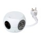 Base cubo múltiple 3 tomas + 2 USB C + 2 USB A