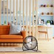 Ventilador de suelo industrial negro 40cm 70W