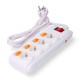 Base múltiple 4 tomas Schuko + 4 interruptores 3500W 16A 250V