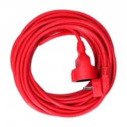 Prolongación roja 3x1,5mm 15m 16A 250V