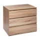Cómoda con 3 cajones de madera roble 78x48x73cm