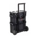 Carro de herramientas vertical negro con ruedas 56x37x70cm Keter