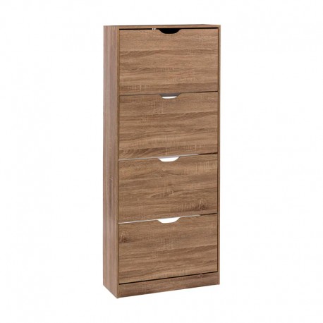 Zapatero 4 trampones de madera 60x23x155cm