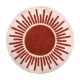 Alfombra de algodón blanca y roja 90x1cm Alicante
