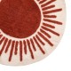 Alfombra de algodón blanca y roja 90x1cm Alicante