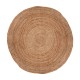 Alfombra decorativa redonda de yute vegetal 120cm
