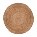 Alfombra decorativa redonda de yute vegetal 120cm