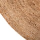 Alfombra decorativa redonda de yute vegetal 120cm