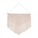 Macramé decorativo colgante blanco 110x123-143cm