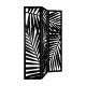 Biombo de 3 hojas de madera negra 120x2x170cm