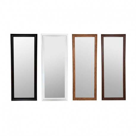 Espejo de pared de poliestireno/aluminio efecto madera 72x4x195cm
