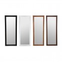 Espejo de pared de poliestireno/aluminio efecto madera 72x4x195cm