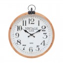 Reloj de pared de madera/metal vintage 57x6x66cm