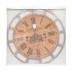 Reloj de pared de madera/metal 70x4cm Botanic
