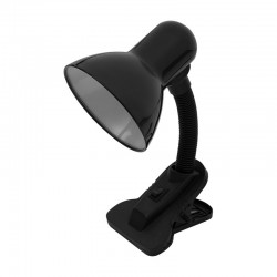 Flexo orientable con pinza negro E27 11x12x26cm