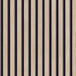 Papel pintado texturizado listones de madera clara